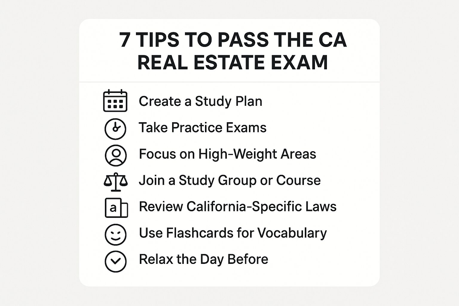 7 Tips to Pass the Exam on the First Try