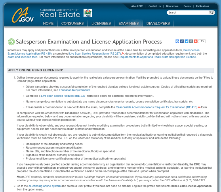 How difficult is a real estate agent in California? License