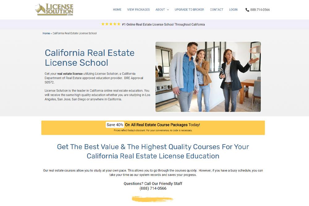 License Solution Real Estate License School