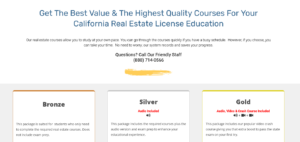 Real Estate Course Packages In CA