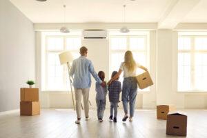 Family In A New Home