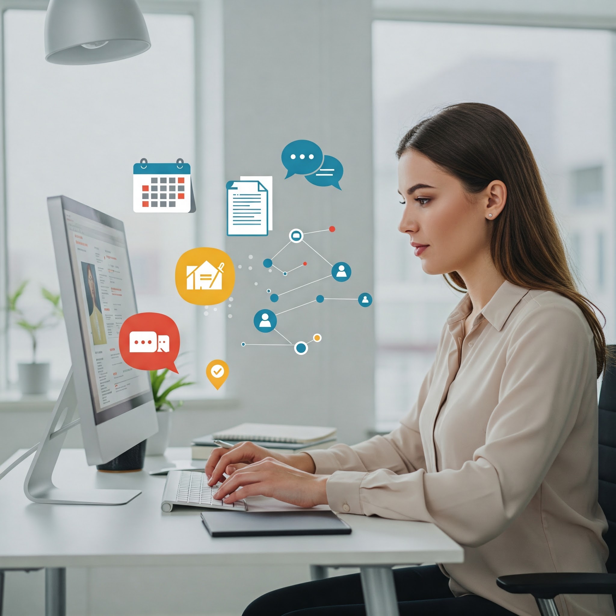 Key responsibilities of real estate assistants being discussed.