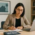 California real estate exam student studying for test in 2025