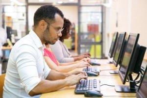 Students Taking Real Estate Exam